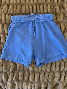 Old Navy Light Blue Elastic Waist Athletic Shorts